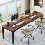 78.7" Extra Long Computer Desk, Rectangle Executive Desk Conference Table