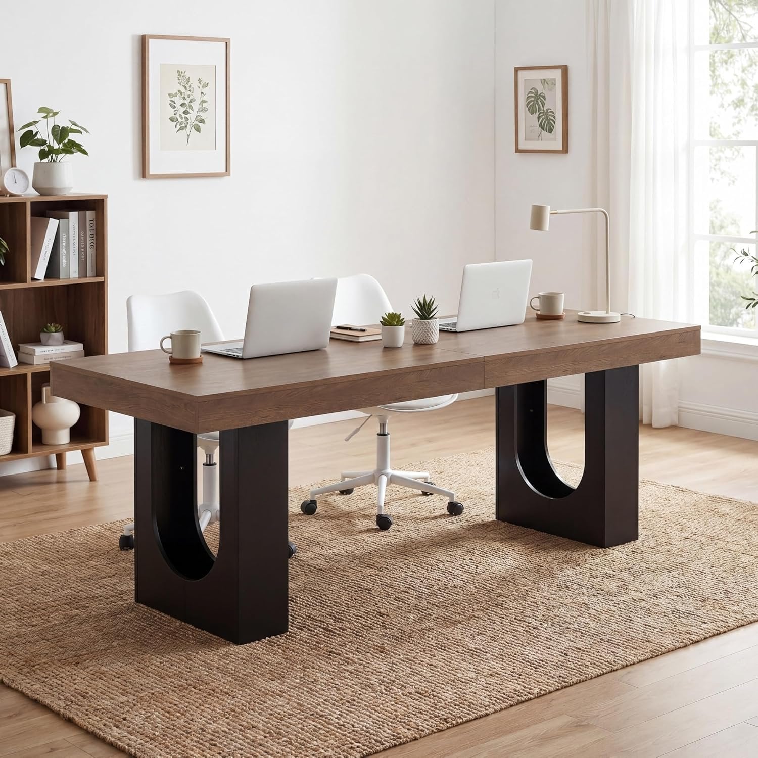 78.7" Extra Long Double Computer Desk, Modern Executive Desks for Home Office
