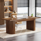 78.8" Executive Desk, Large Computer Office Desk with Double Pedestal