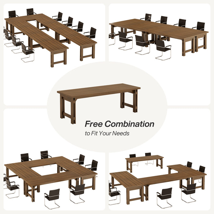 78.7" Conference Table, Large Meeting Table For 6 - 8 People Tribesigns