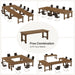 78.7" Conference Table, Large Meeting Table For 6 - 8 People Tribesigns