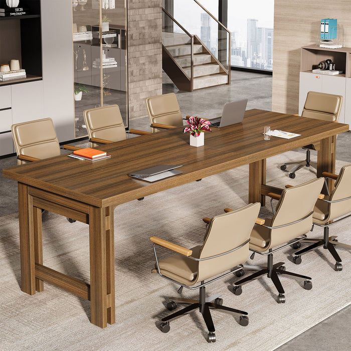 78.7" Conference Table, Large Meeting Table For 6 - 8 People Tribesigns