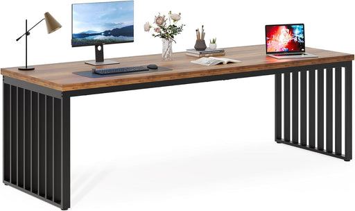78.74" Two Person Desk, Long Executive Desk Double Computer Desk Tribesigns