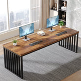 78.74" Two Person Desk, Long Executive Desk Double Computer Desk Tribesigns 3