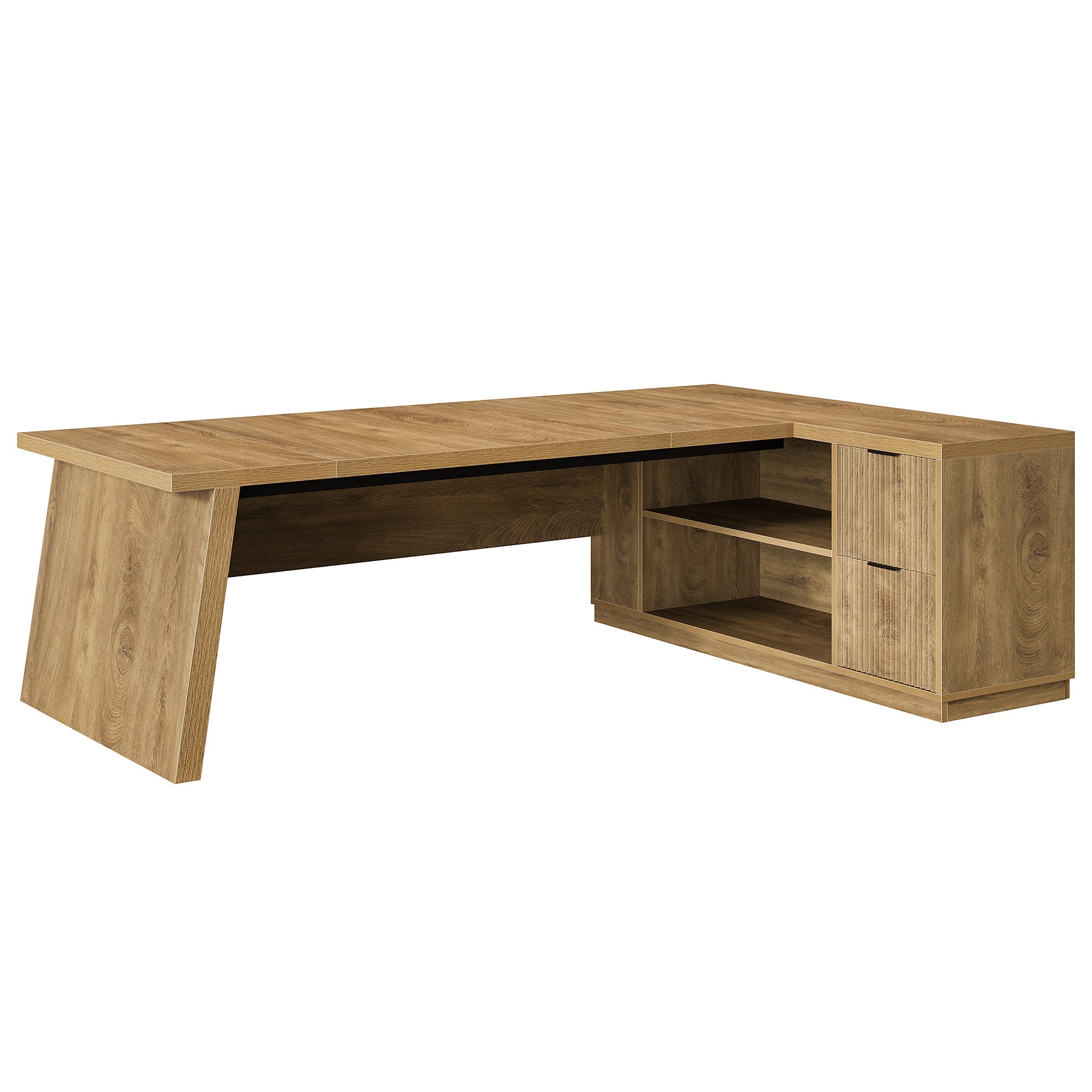 78" L Shaped Executive Desk, Corner Computer Desk Home Office Desk