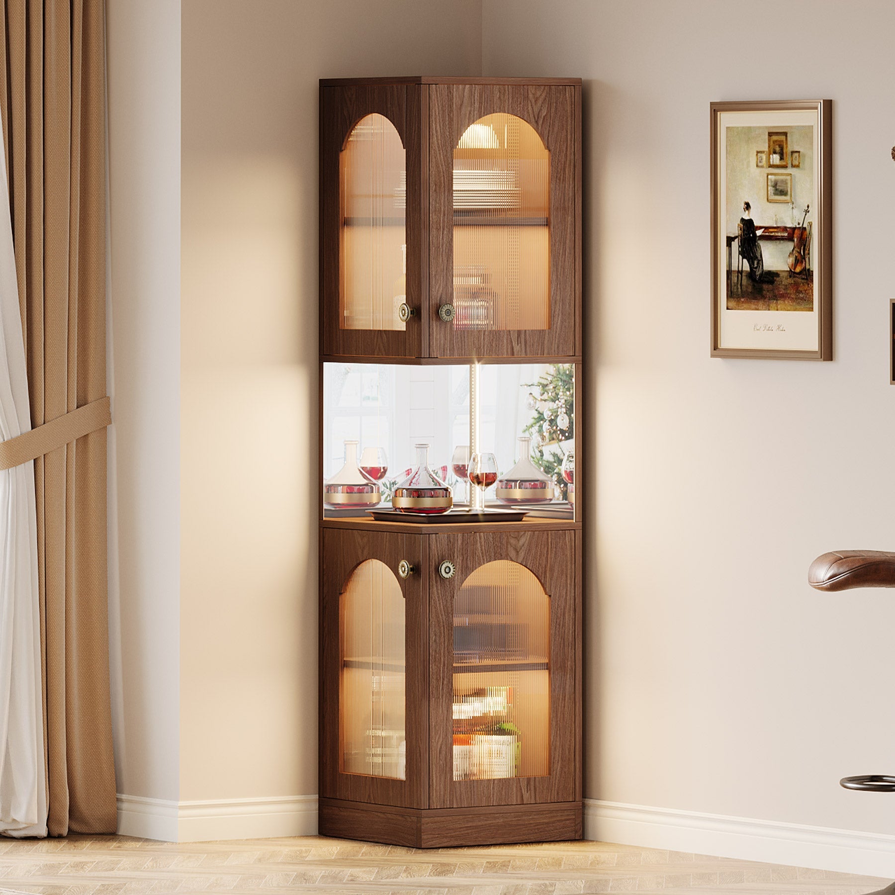 HOT Corner Cabinet Corner Bar Counter Wine Cabinet Corner