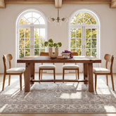 63" Solid Wood Dining Table, Rectangular Kitchen Table for 4-6 People 3