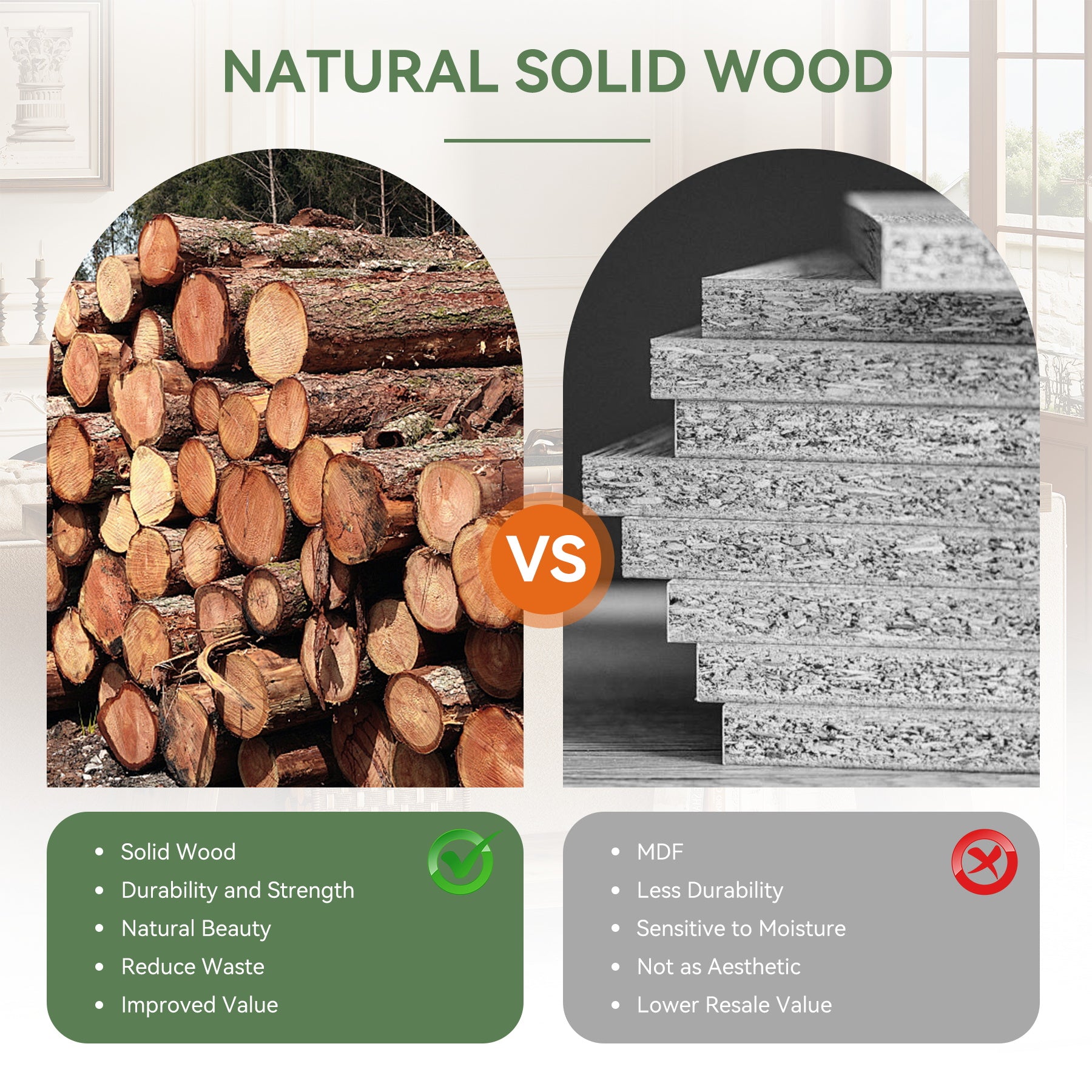 Solid Wood Console Table, 70.9" Sofa Table Behind Couch with 2-Tier Storage