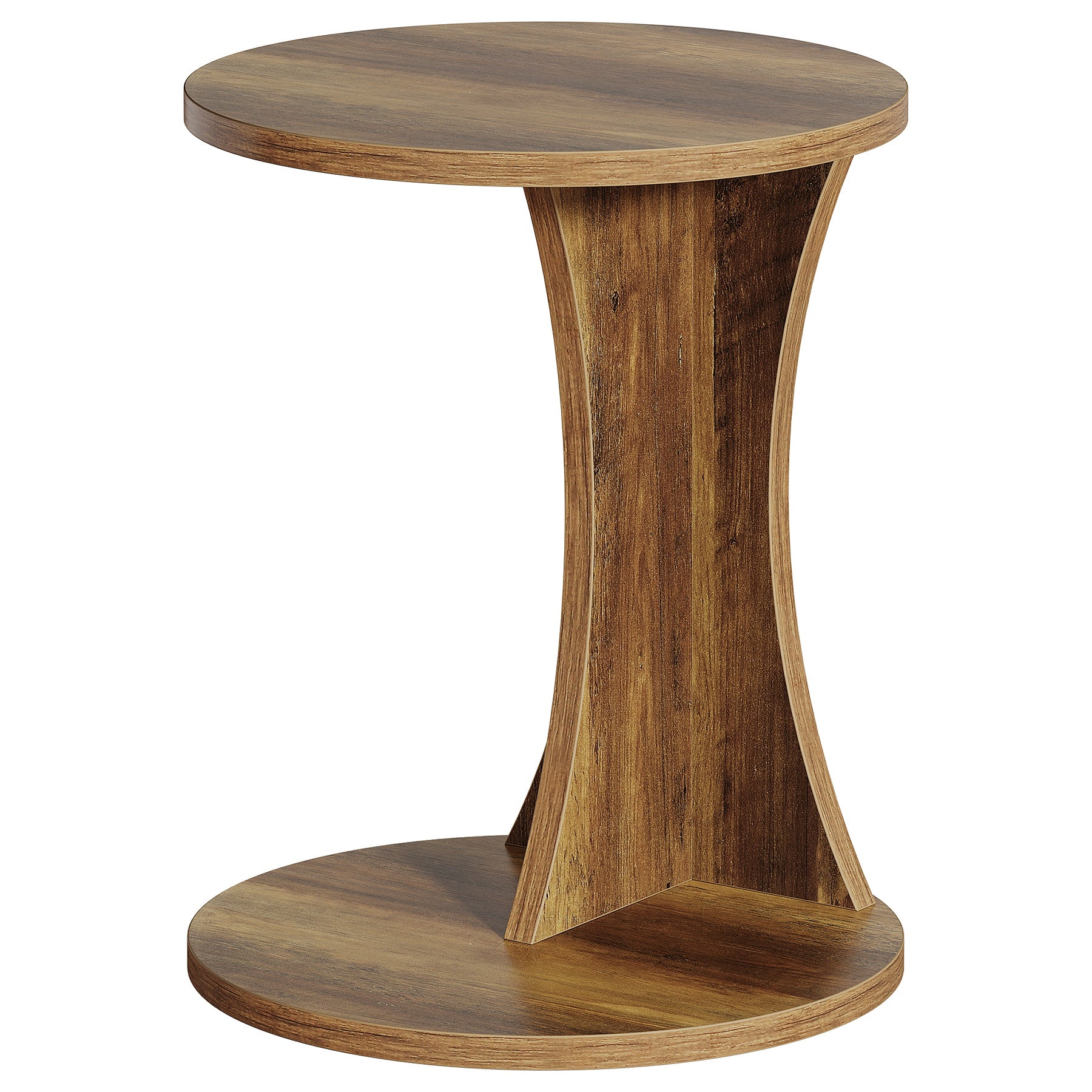 C-Shaped End Table, 2-Tier Side Table - Thumbnail 5