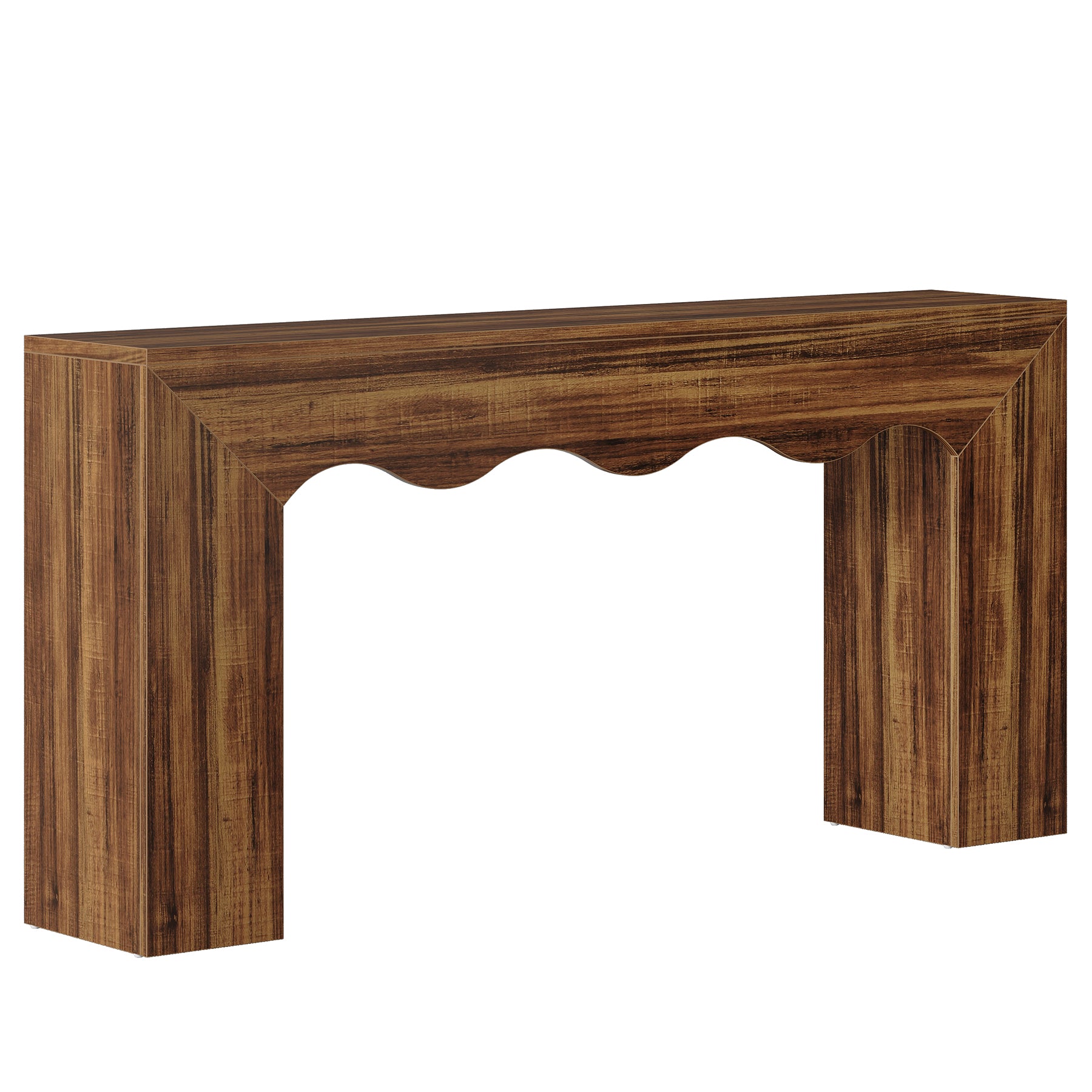 63" Console Table, Wooden Sofa Table Entryway Table with Storage