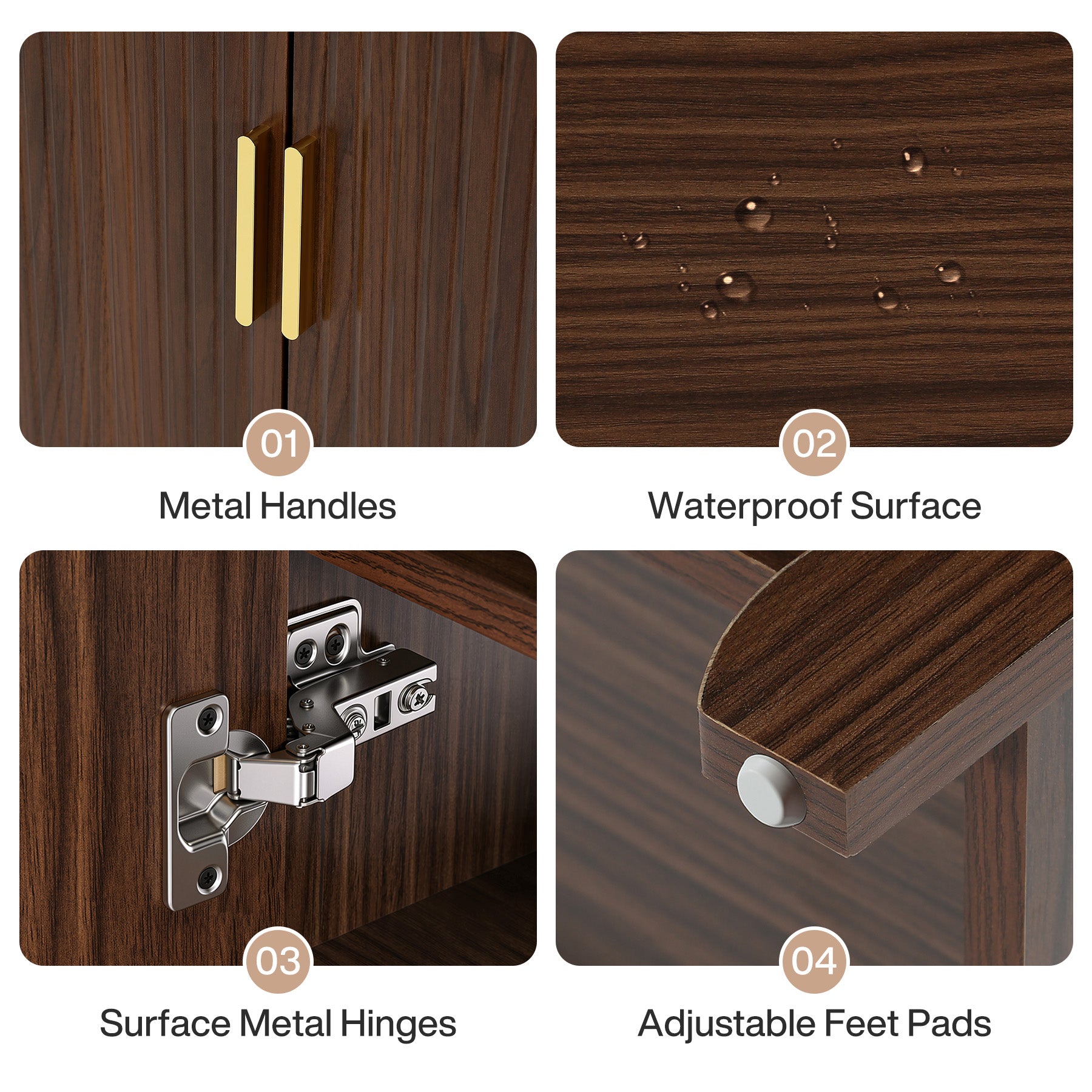 31.5" Shoe Cabinet, 6-Tier Freestanding Shoe Storage Organizer with Adjustable Shelves