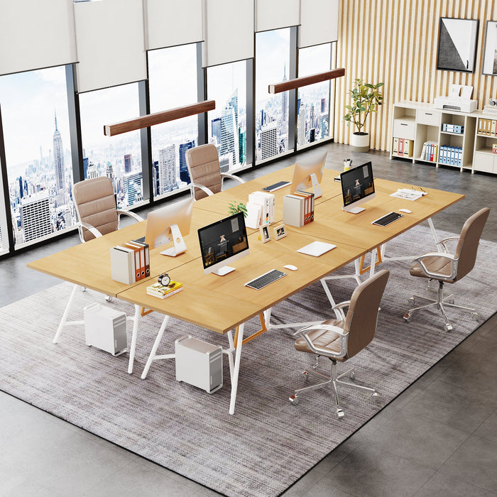 70.87" Executive Desk, Rectangle Computer Conference Table for 6-8 People Tribesigns