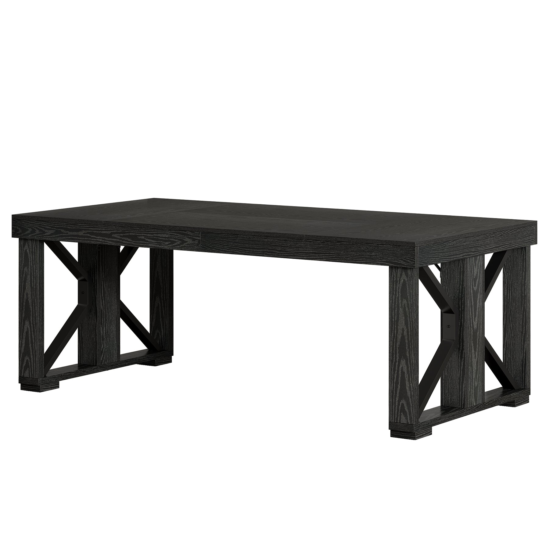 70.8" Conference Table, Rectangle Meeting Table with Large Tabletop