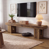 83" TV Stand for 65/75/85" TVs, Modern Rustic Entertainment Center for Living Room 3