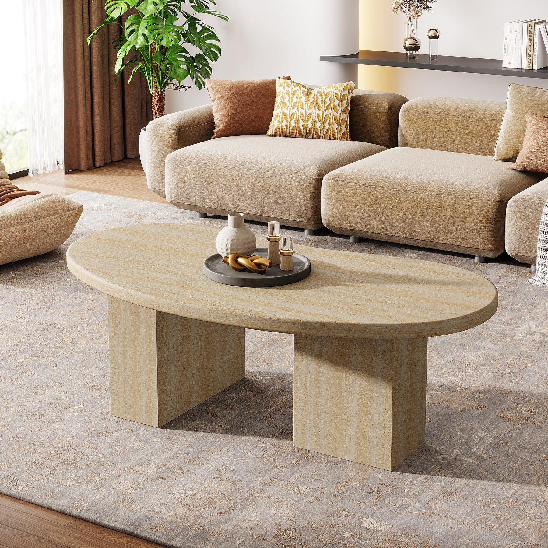 Oval Coffee Table, 45.27