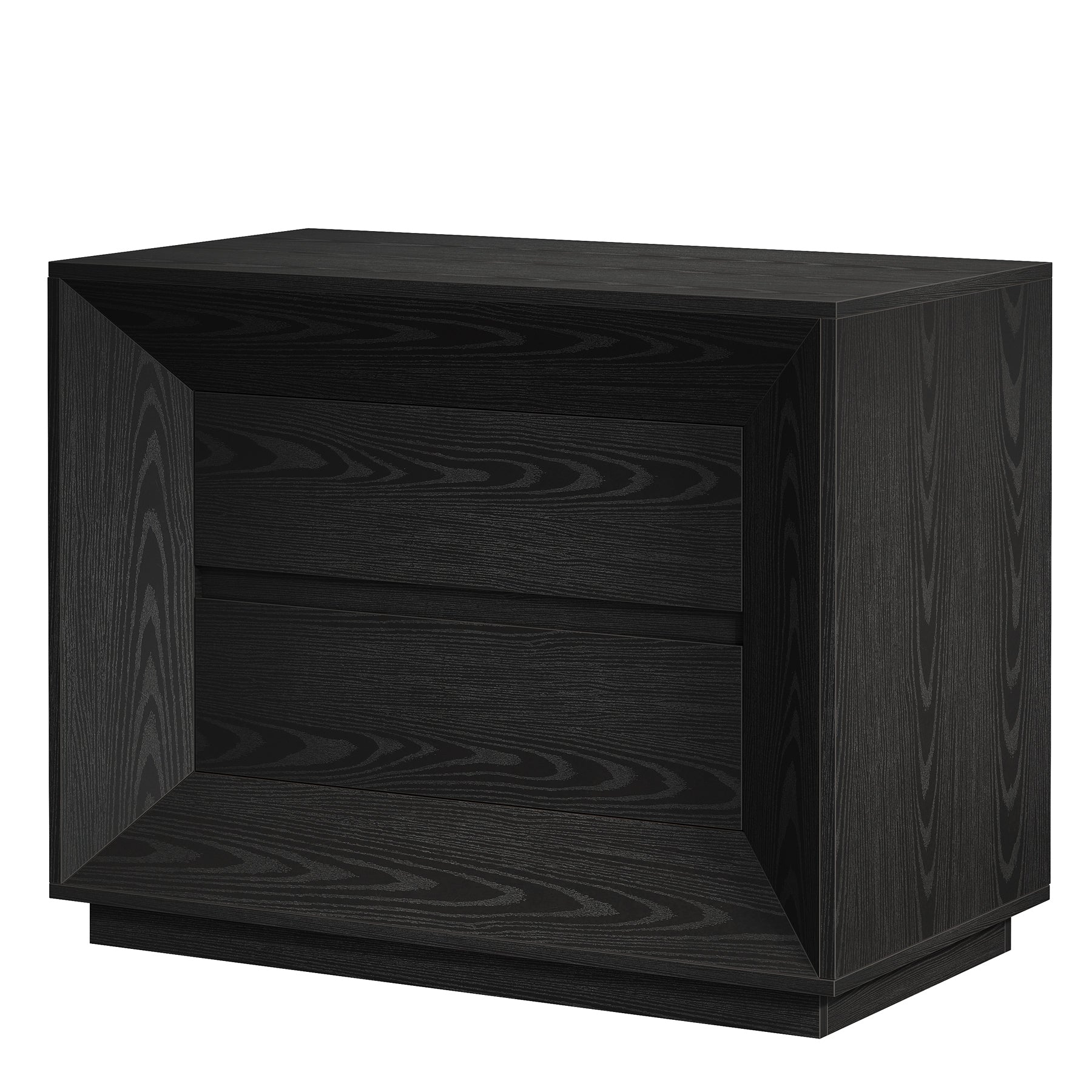 35.43" Wide Nightstand, Large Bedside Table with Drawers