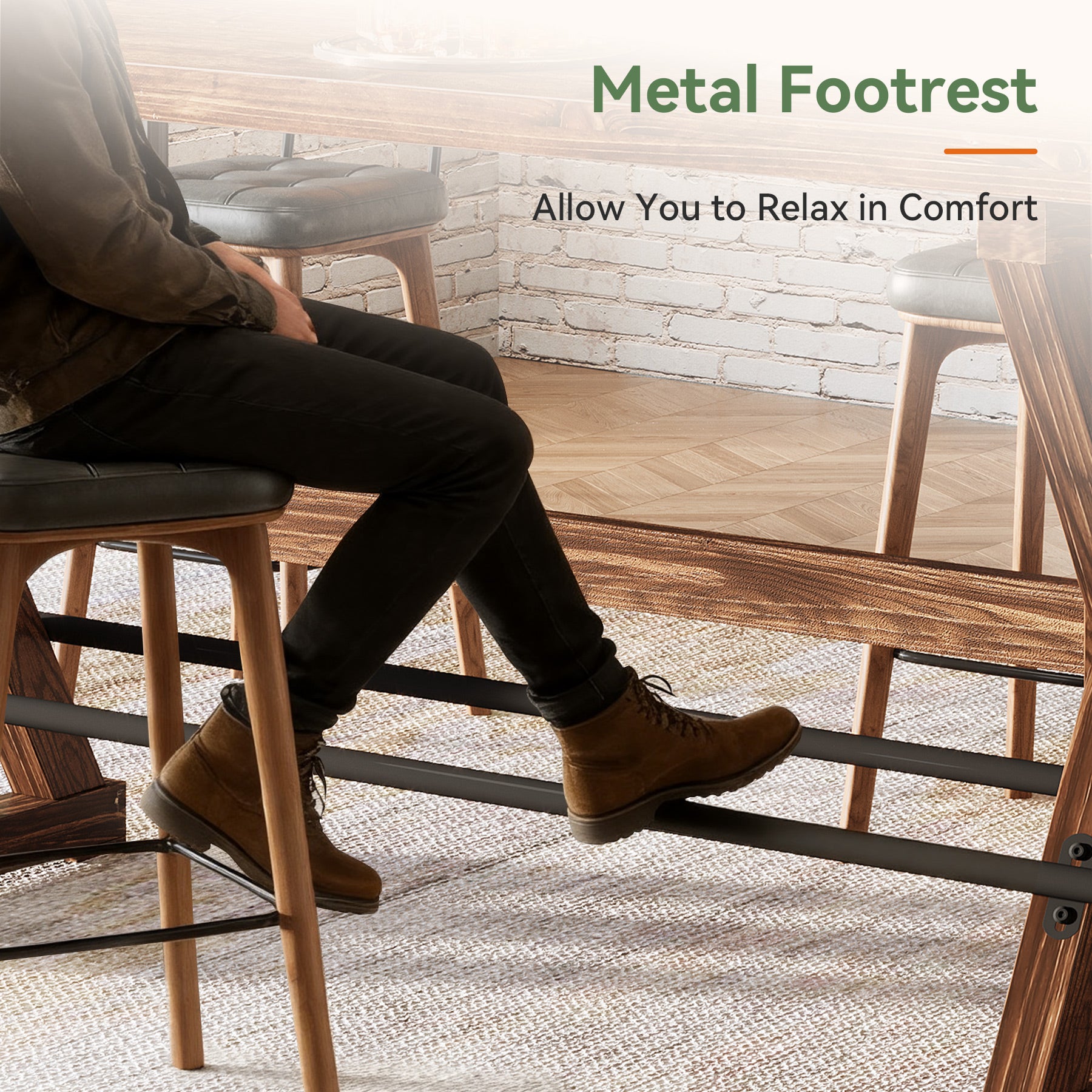 Solid Wood Bar Table, Rectangular Counter Height Pub Table With X-Base