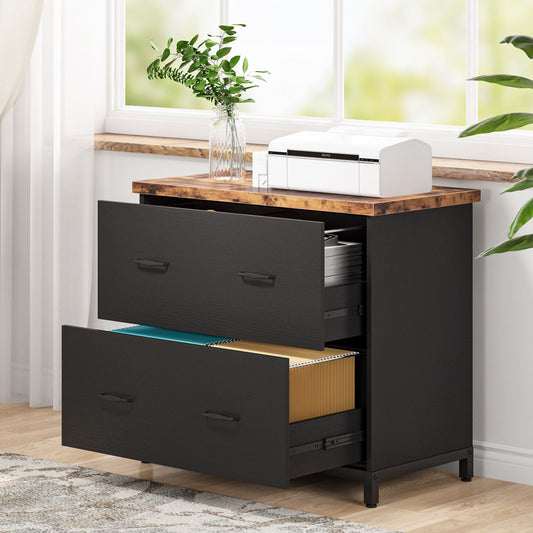 Tribesigns 2-Drawer File Cabinet, Lateral Filing Cabinet Printer Stand