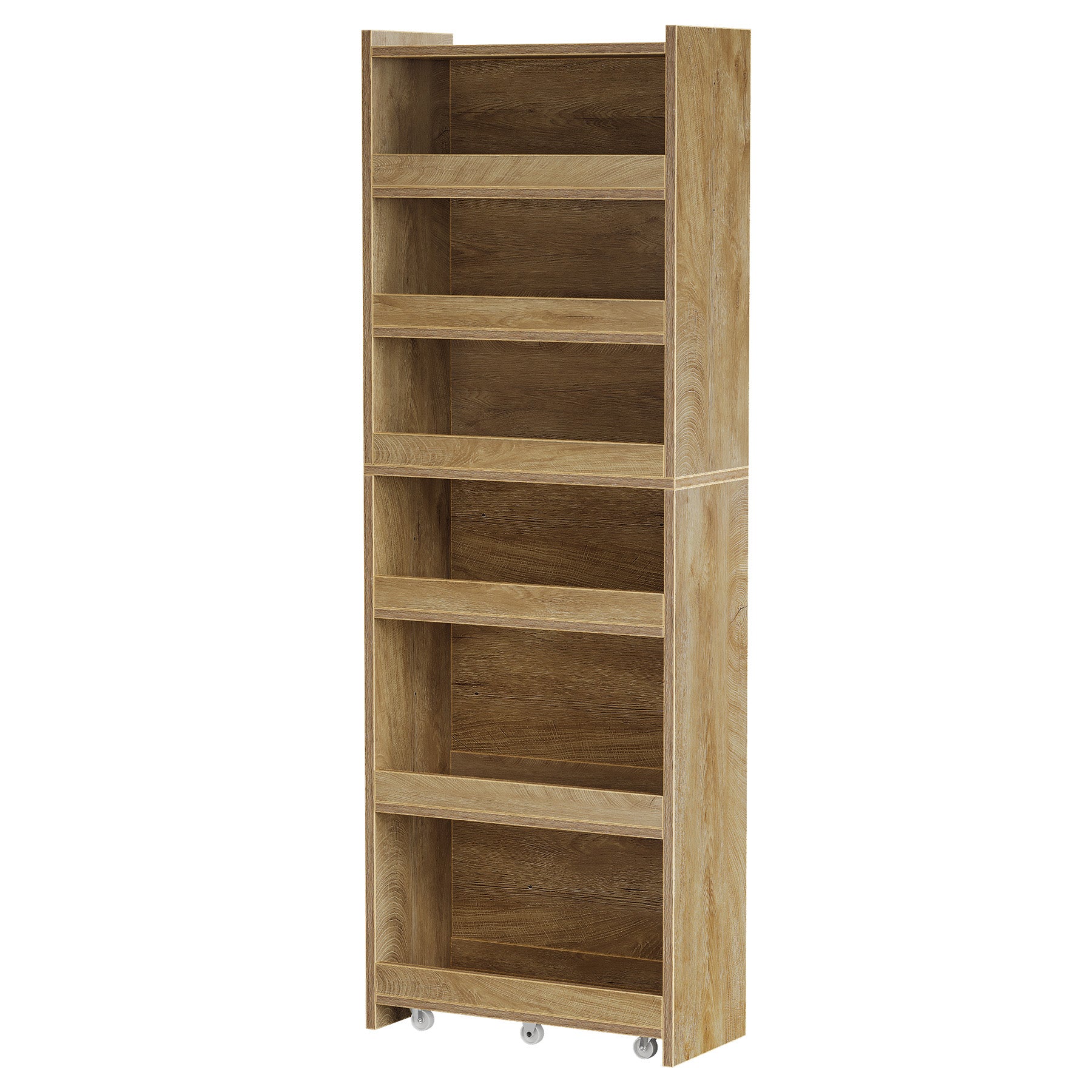 72.83" Slim Storage Cart with Wheels, 6-Tier Narrow Rolling Utility Pantry Cart for Kitchen