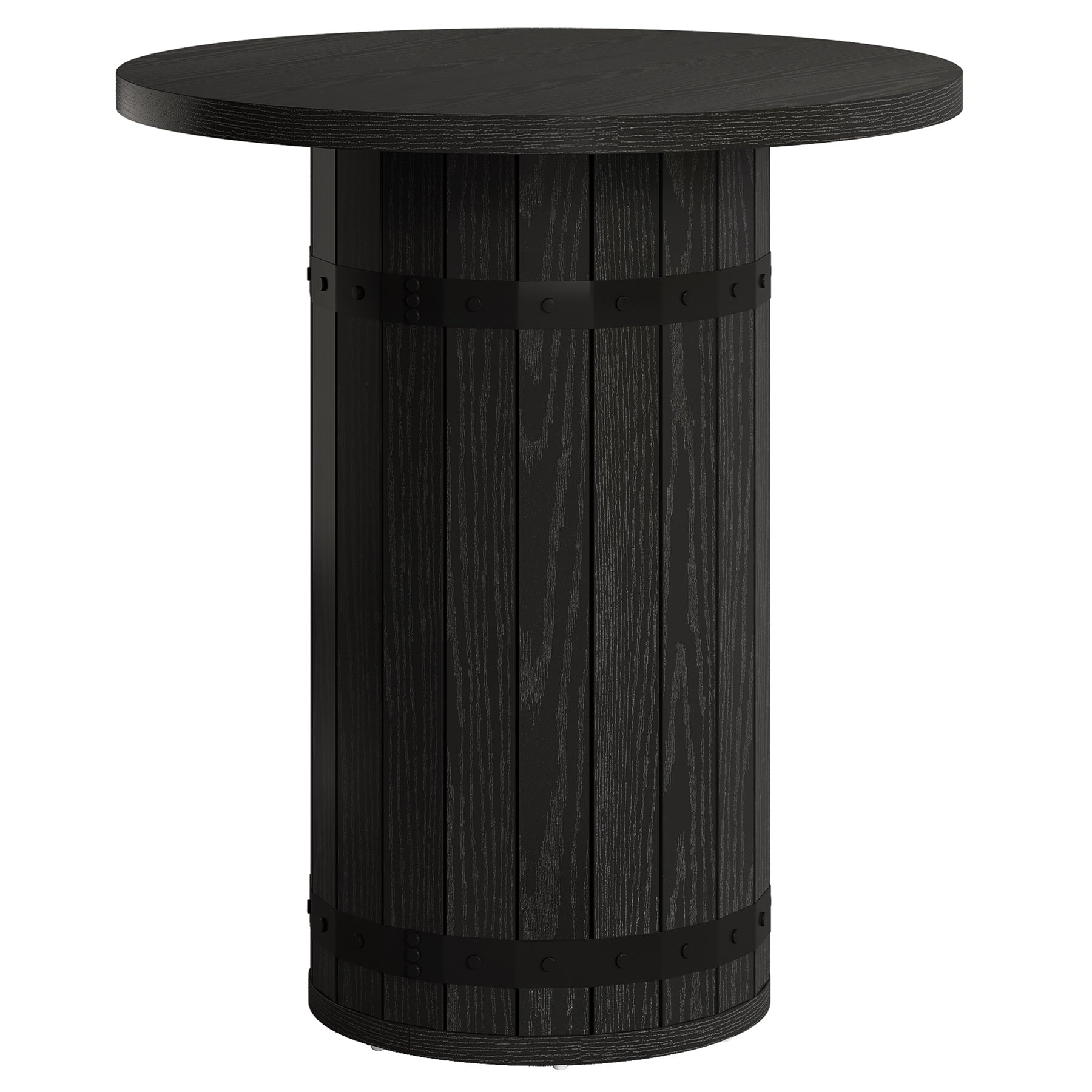 39.4" Bar Table, Round Bistro Pub Table for Kitchen
