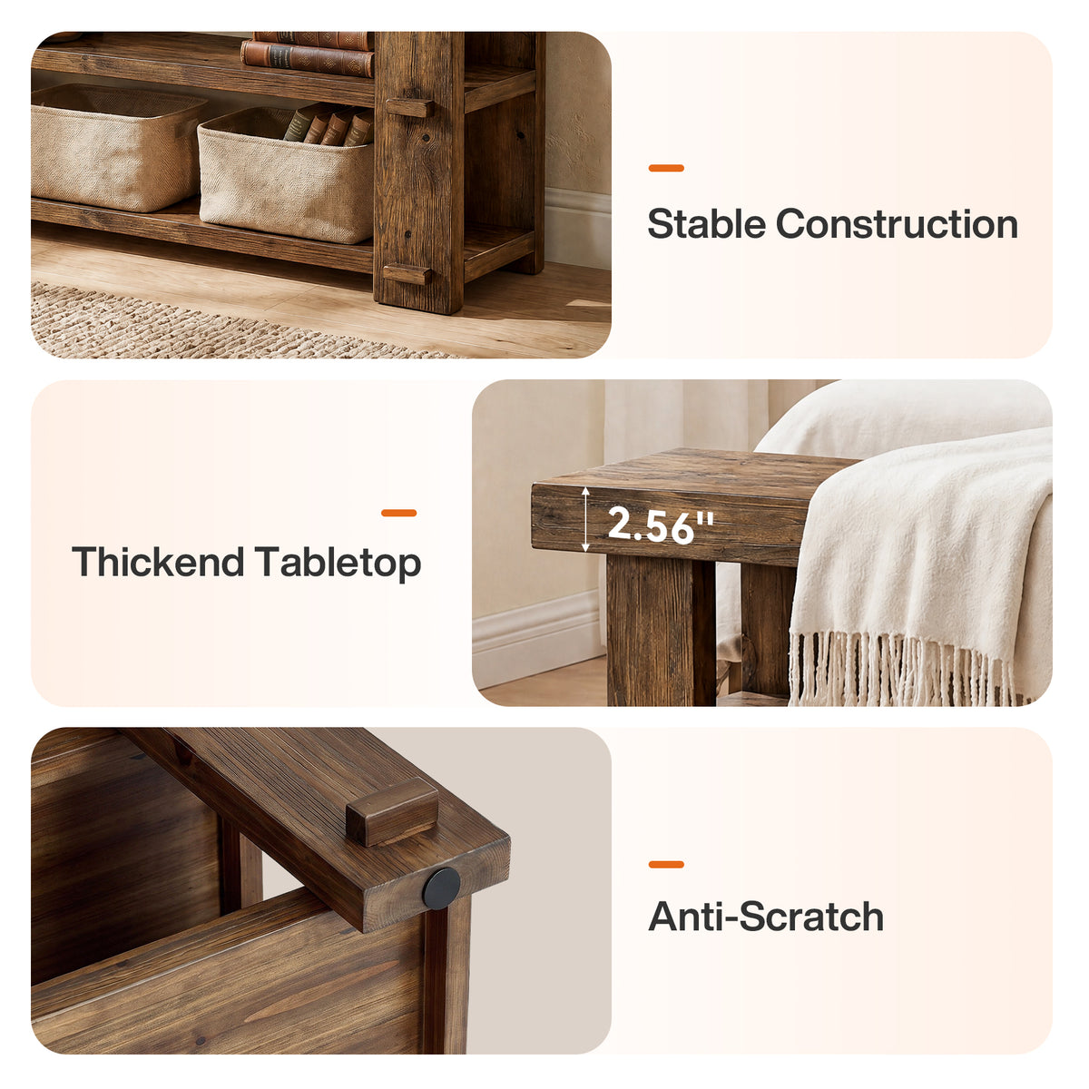 Tribesigns 55-Inch Entryway Bench, 2-Tier Shoe Storage Bench