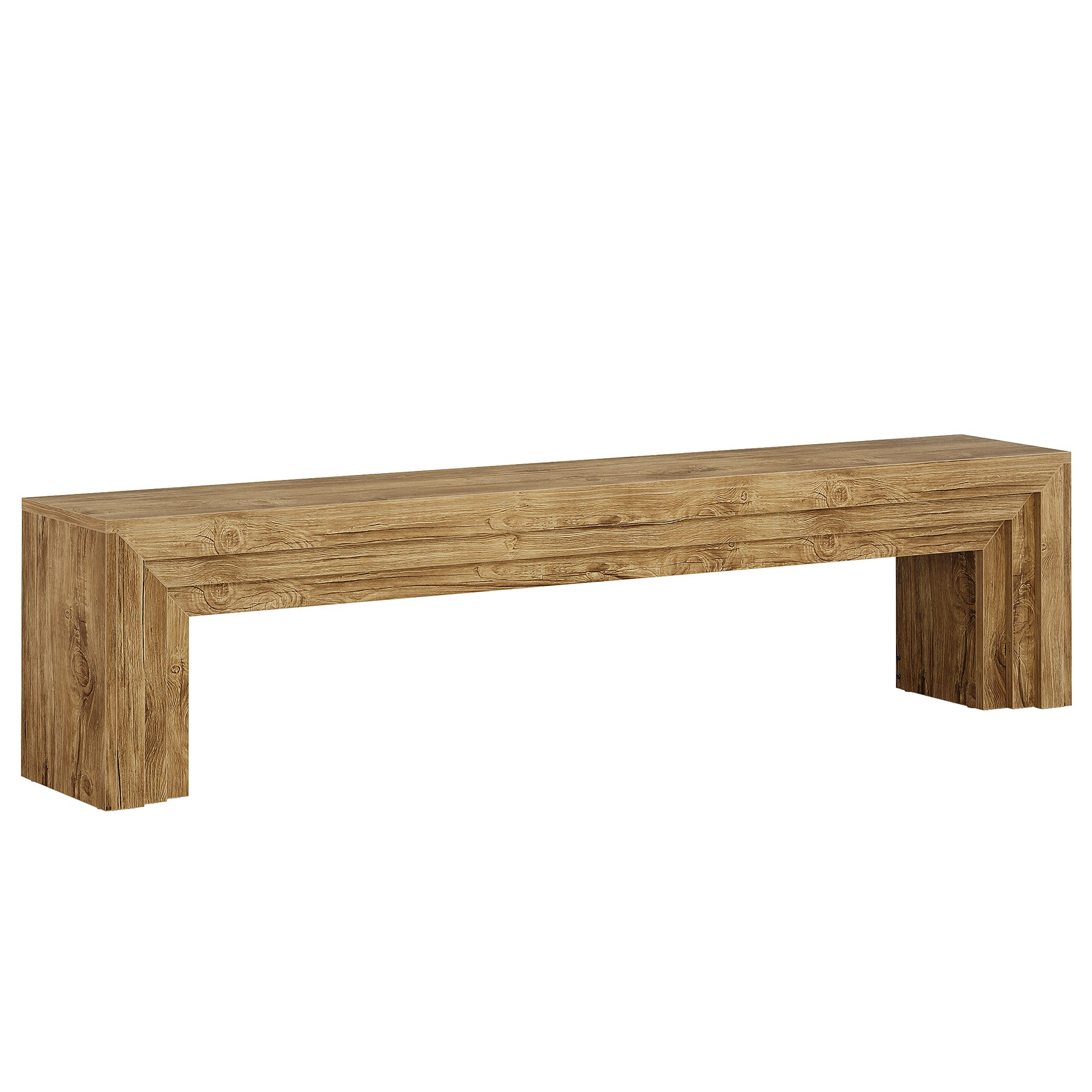 70.9" TV Stand, Wooden Entertainment Center Console for 75-Inch TVs