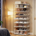 8 - Tier Shoe Rack, 32 Pair Modern Shoe Storage Cabinet Tribesigns