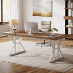 Tribesigns 70.86" executive desk industrial computer desk home office