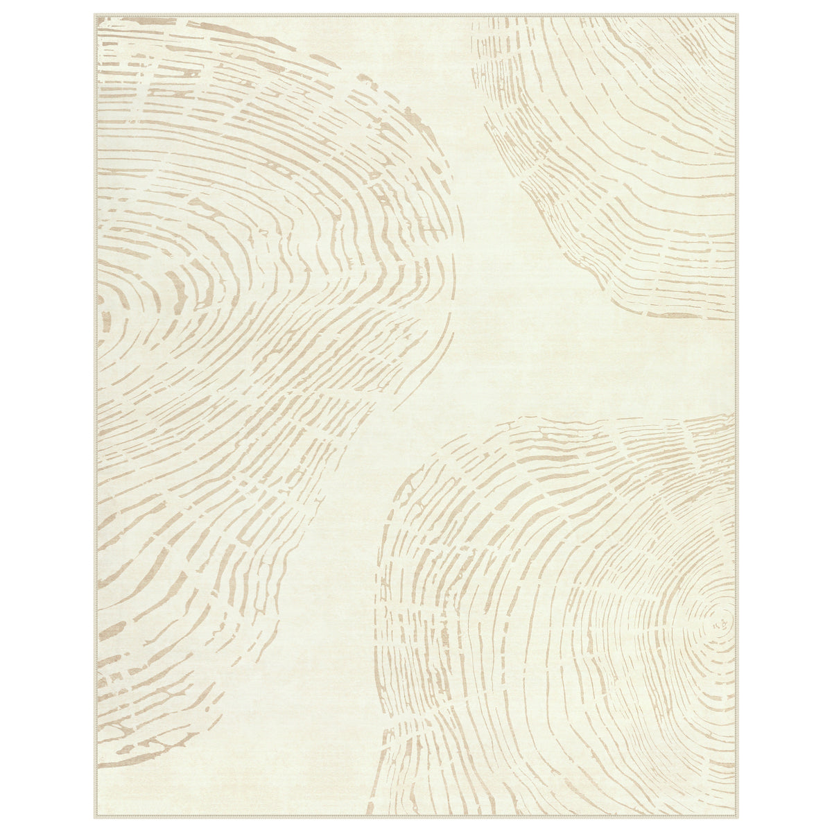 Abstract Machine Washable Area Rug, Soft Boho Minimalist Non-Slip Low Pile Carpet, Oeko-Tex Certified