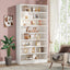 71" Modern Bookcase, Freestanding 9 Tier Bookshelf Display Organizer Etagere