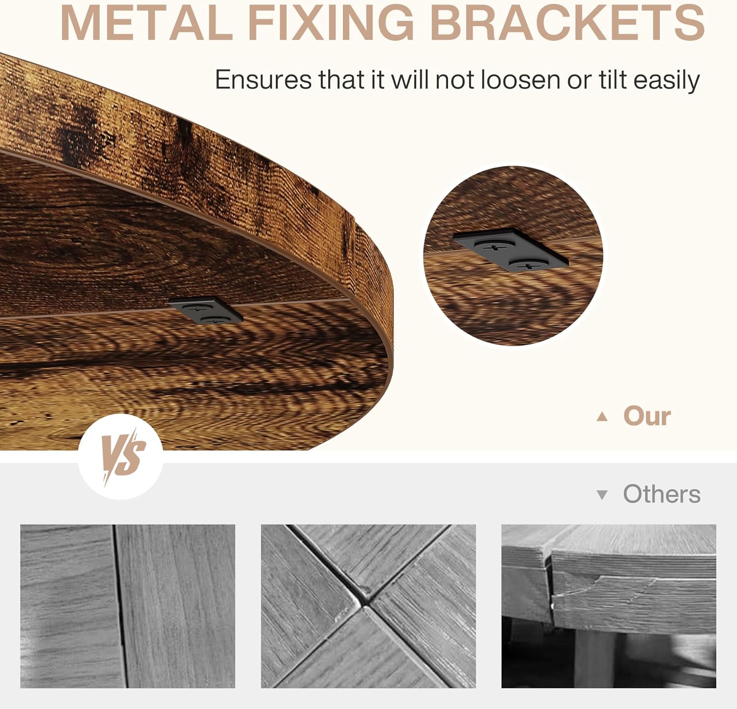 Tribesigns 47-Inch Round Conference Table for 4-6 People, Wooden Base and Thickened Top