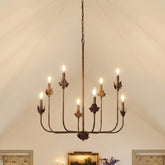 8-Light Chandeliers, 27" Ceiling Light Fixture Pendant Light with Adjustable Chain 3