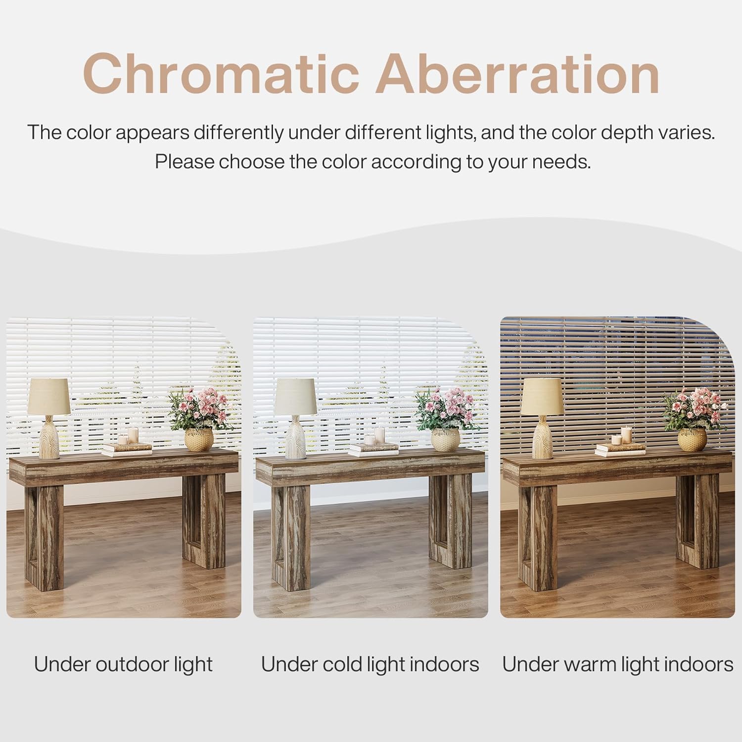 Tribesigns 63-Inch Console Table, Farmhouse Wooden Sofa Table