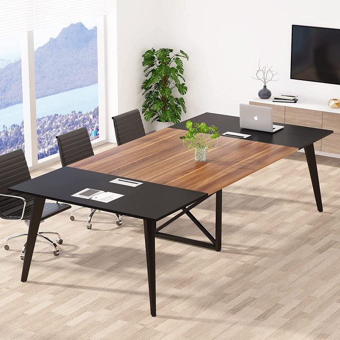 Tribesigns Conference Table, 94.5L x 47.2W inch 8FT Large Meeting Table Tribesigns