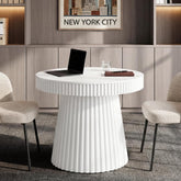 Round Conference Table, 31.5" Meeting Table Discussion Table for Home Office 3