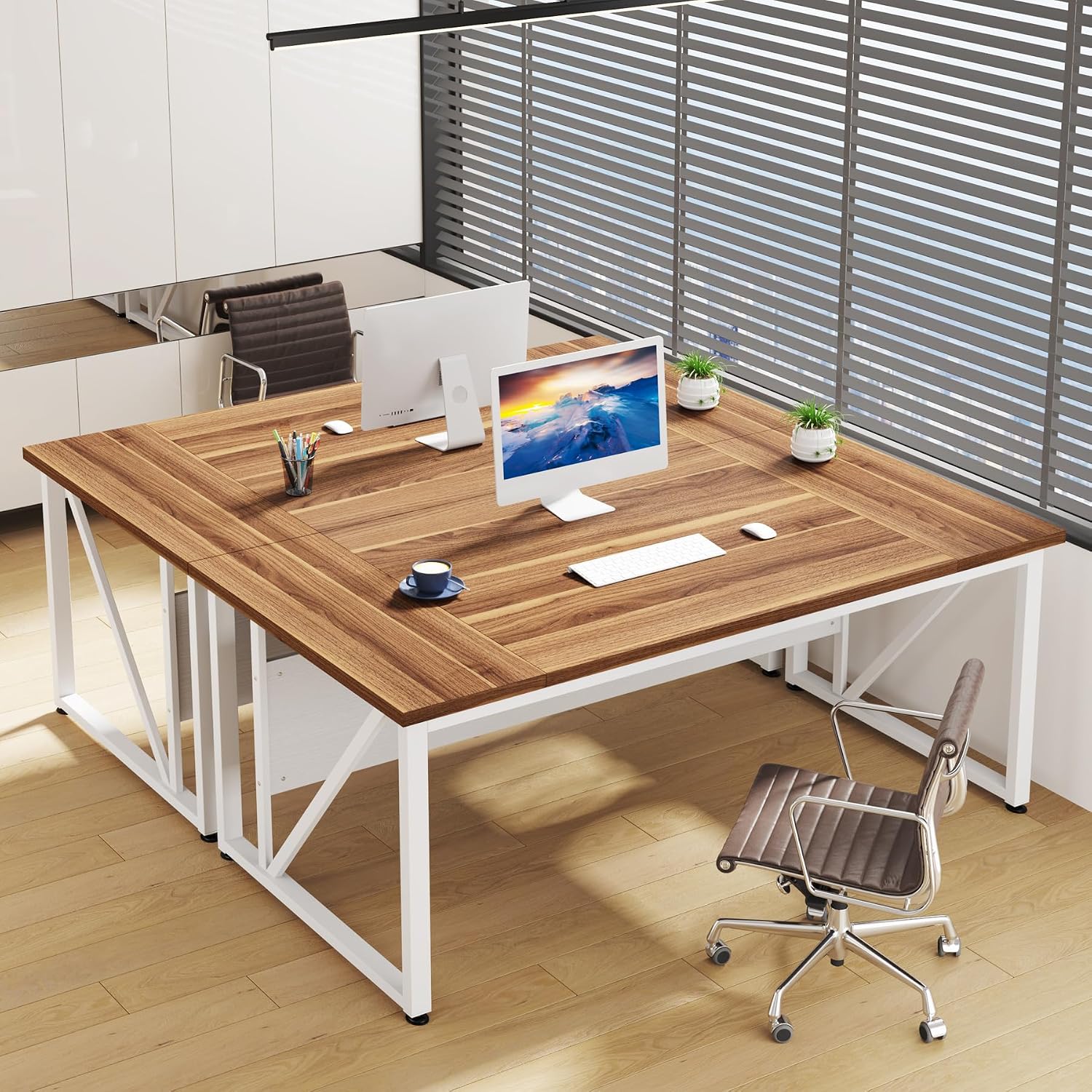 63" Modern Computer Desk, Home Office Desk Writing Table