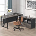 Tribesigns L-Shaped Desk, 55" Executive Desk Computer Table and 43" File Cabinet Tribesigns