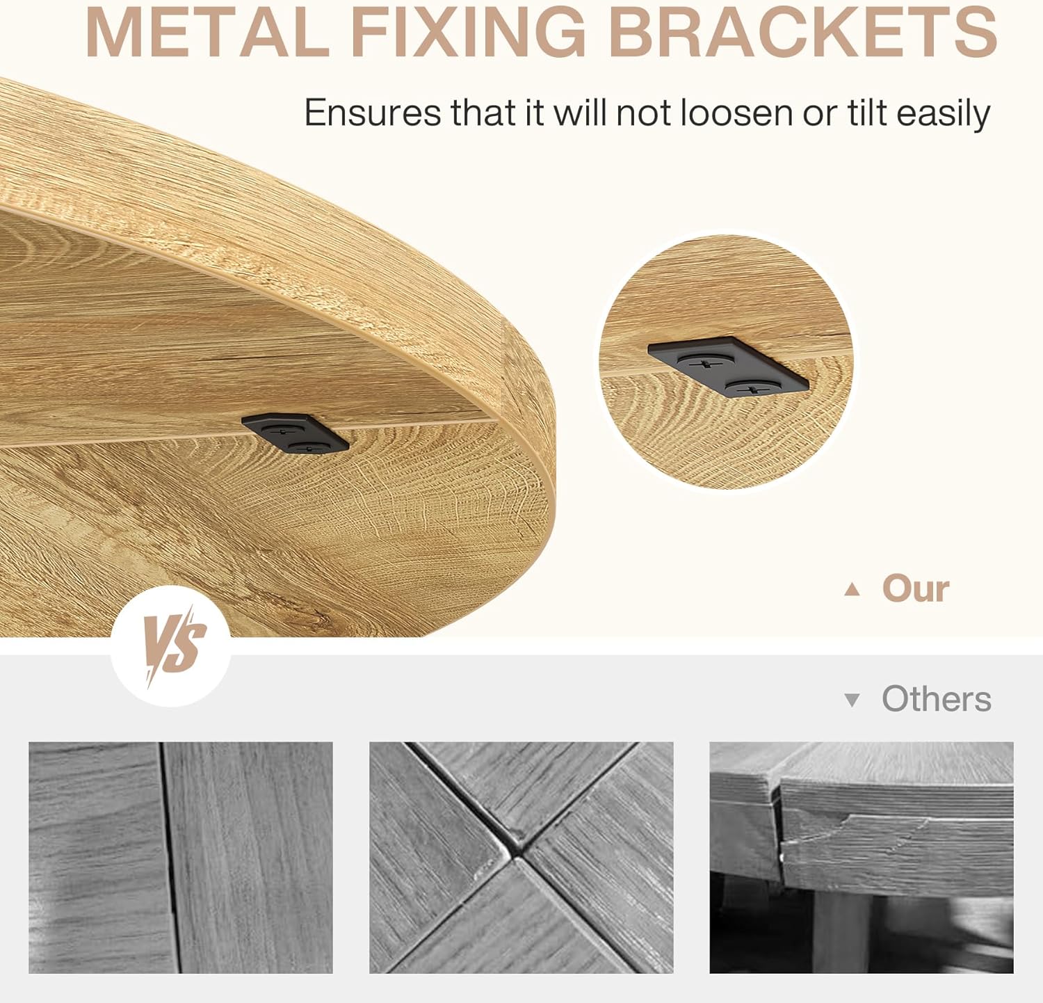 Tribesigns 47-Inch Round Conference Table for 4-6 People, Wooden Base and Thickened Top