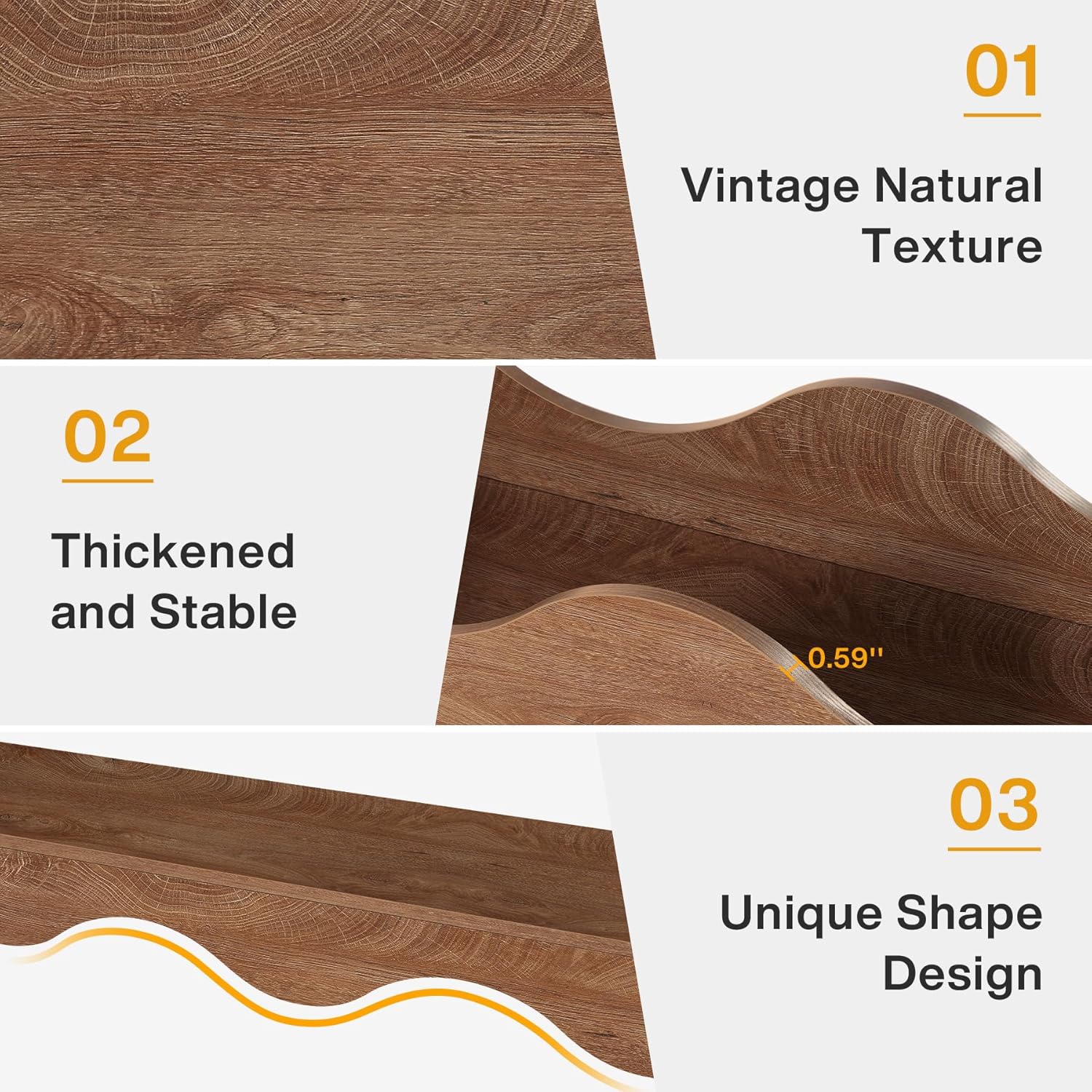 63 Inch Farmhouse Console Table with Storage, Narrow Sofa Table for Living Room and Entryway