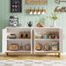 59" Modern Sideboard Buffet Kitchen Storage Cabinet with Doors Tribesigns