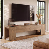 86" Extra-Long TV Stand, Media TV Console with Double Drawers for TVs up to 90 Inch 3