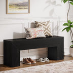 47" Dining Bench, Farmhouse Entryway Bench End of Bed Bench Tribesigns