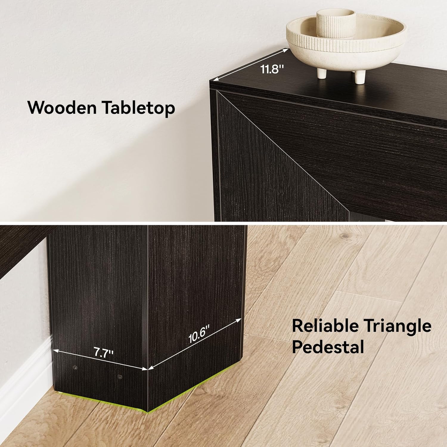 63" Extra Long Console Table for Entryway, Modern Wooden Sofa Table for Living Room