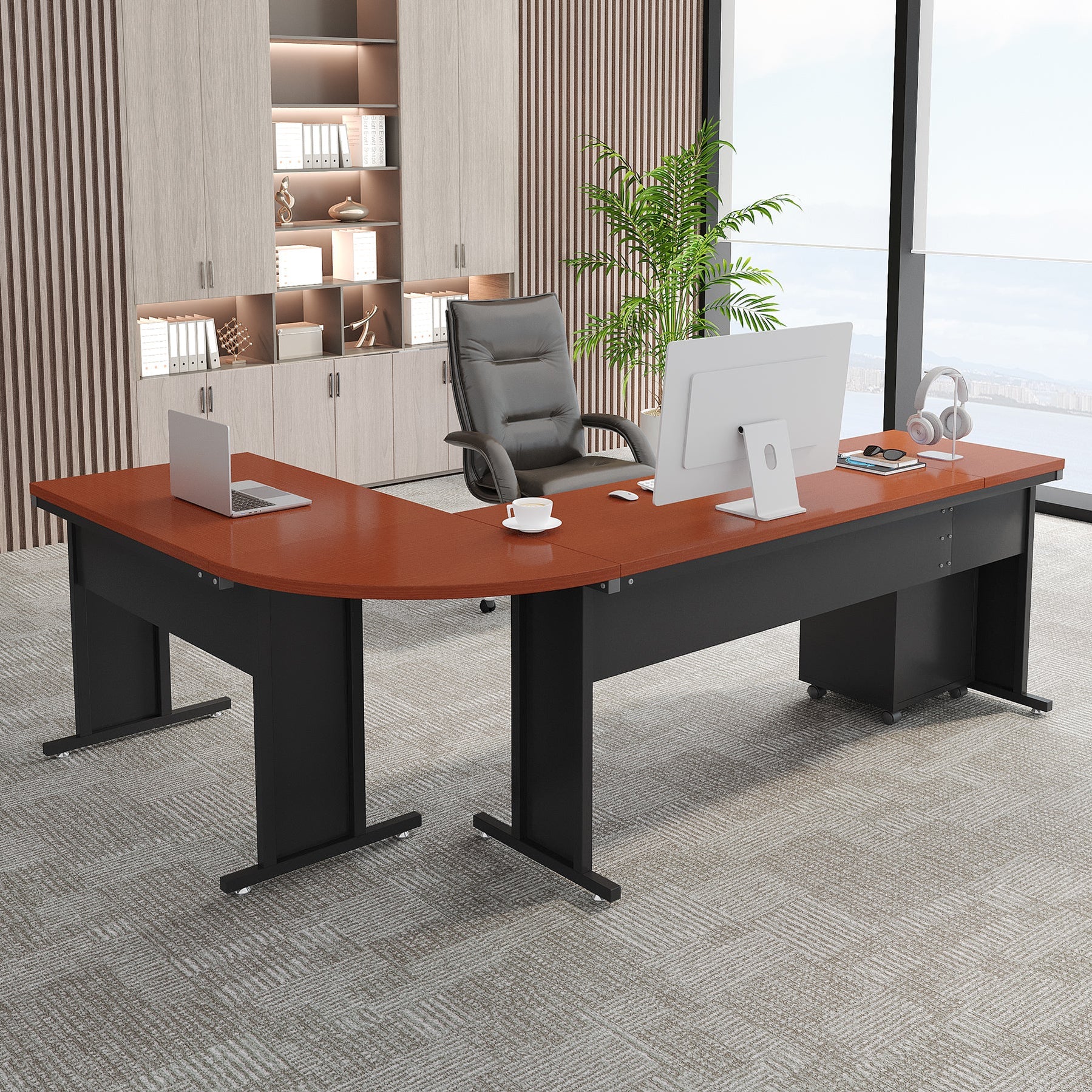 Tribesigns L-Shaped Desk, 83