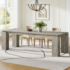 86" Modern Dining Table, Extra Long Kitchen Table for 6 - 8 Tribesigns