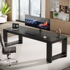 86" Two Person Desk, Long Computer Desk Conference Table Tribesigns