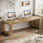 86" Two Person Desk, Long Computer Desk Conference Table Tribesigns