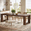 86" Dining Table, Farmhouse Kitchen Dinner Table For 8-10 People