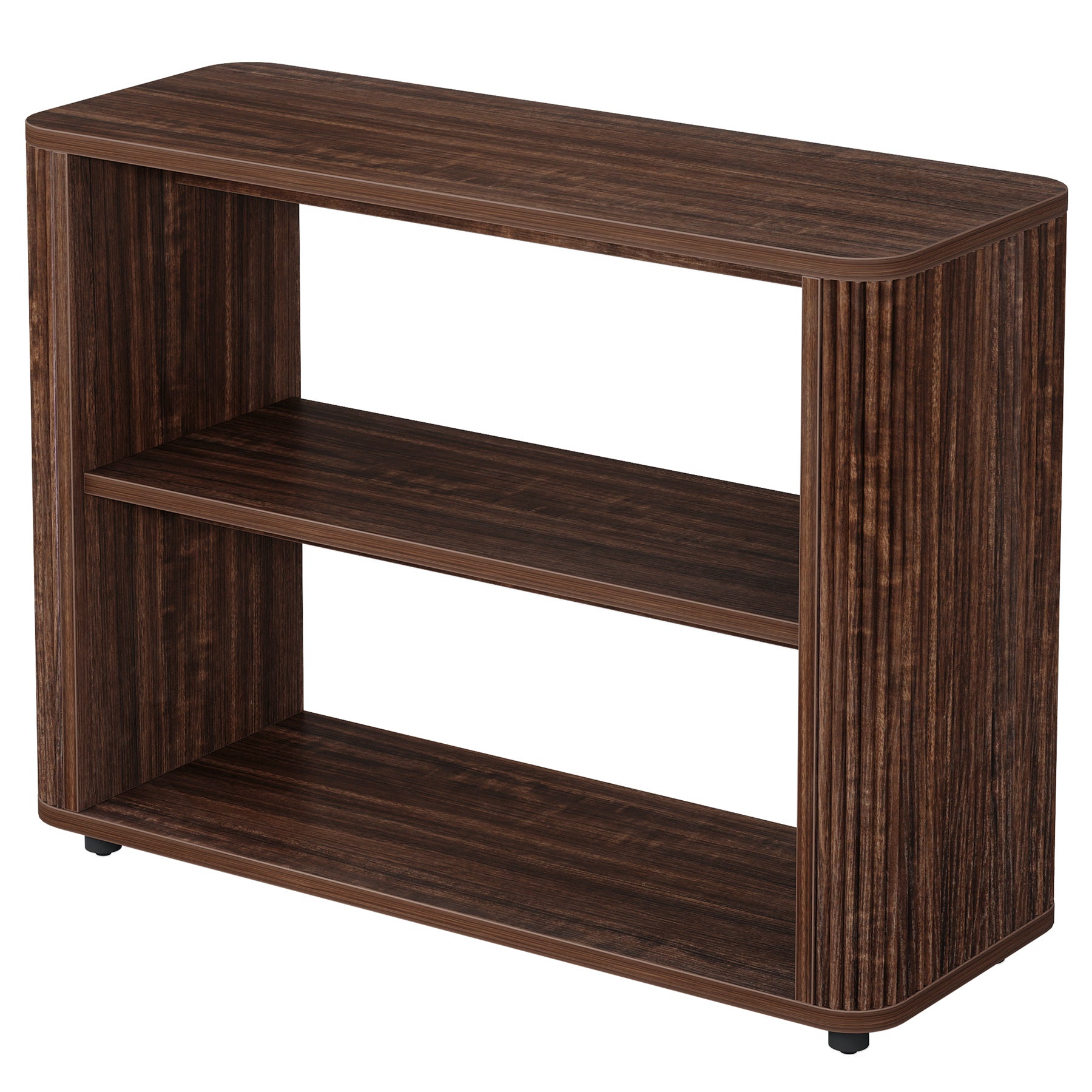 3-Tier End Table, Narrow Side Table Nightstand with Storage Shelves
