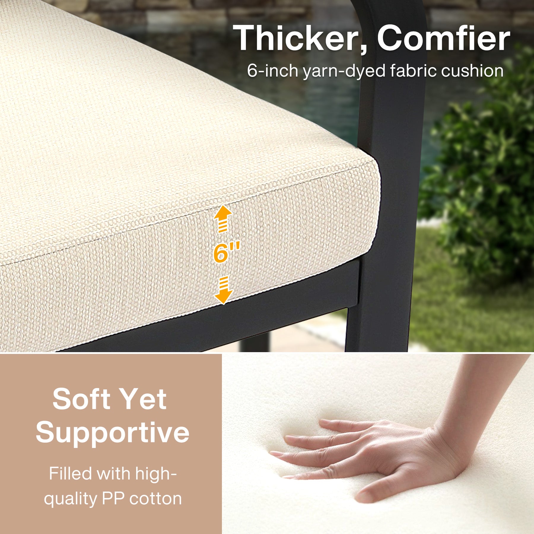 54.3" Wide Loveseat Sofa, Outdoor Patio Sofa With Removable Cushions